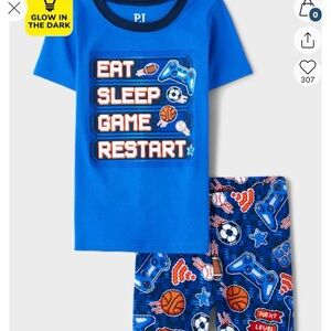 The Children's Place Blue Glow-in-the-Dark Pajama Set